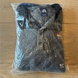 Men's Charcoal NBC Sports Snap Collar Sweatshirt